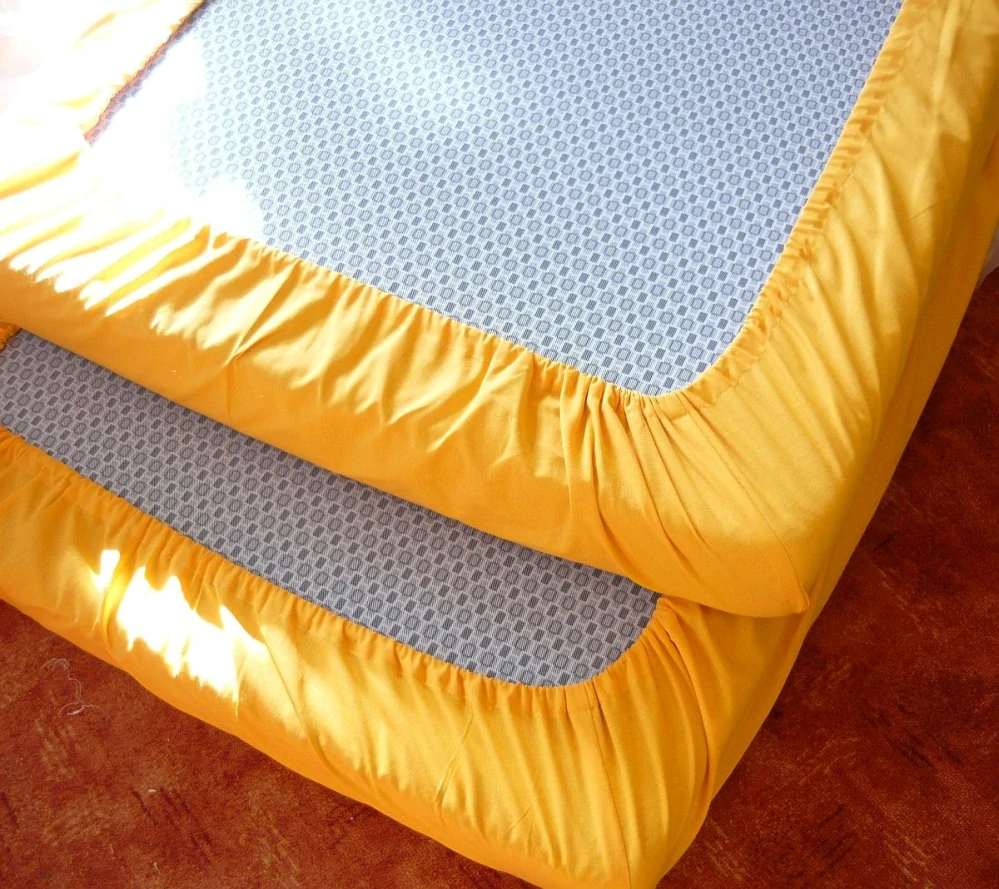 Prostěradlo JERSEY 90x200x15 cm, barva JS 01-bílá