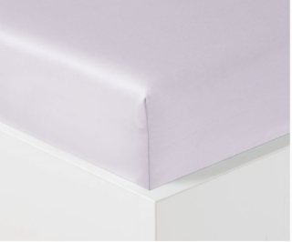 LUXUSNÍ SATÉNOVÉ BAVLNĚNÉ prostěradlo GEON N 200x220x15 cm navlékací, do gumy, nežehlivá úprava barva FIALOVÁ