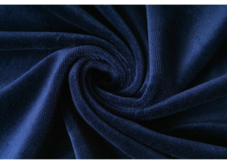 LUXUSNÍ SAMETOVÉ prostěradlo 160x220x25 cm, prodloužené, barva SAM 01-modrá tmavá