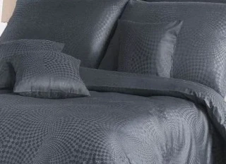 Damaškové povlečení MOZAIKA 240x220+2x 70x90 cm, s úpravou pro snadné žehlení, barva ŠEDÁ